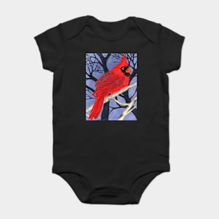 Winter Cardinal Baby Bodysuit